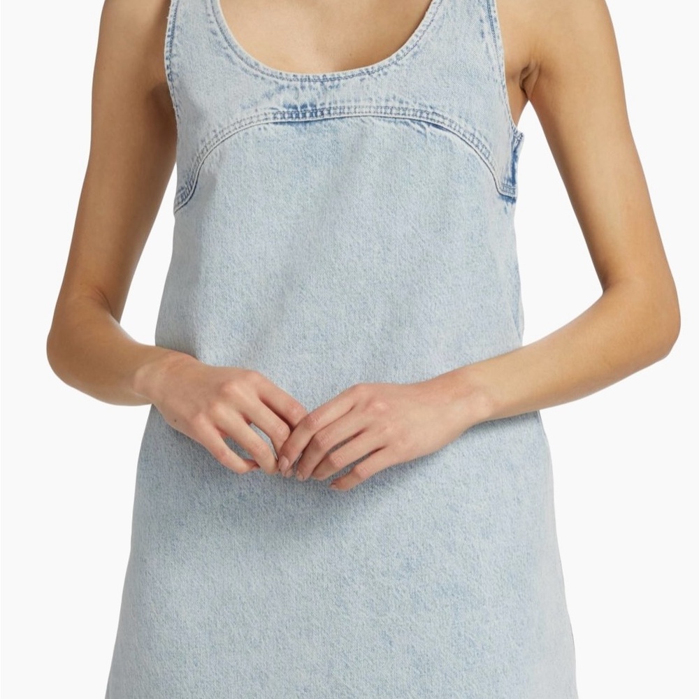 Frame micro flare mini dress